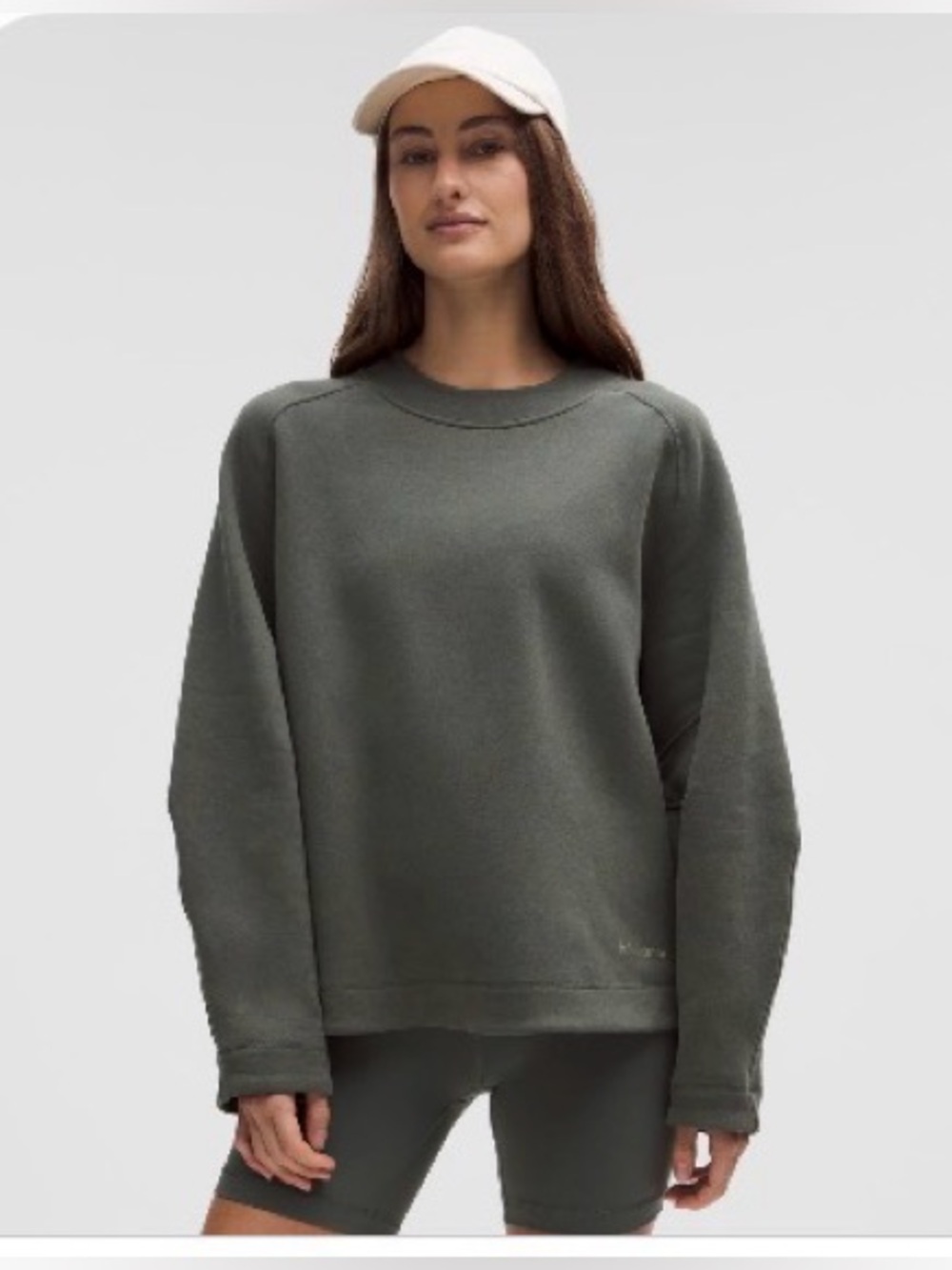 Olive Green Crewneck Sweatshirt and sweatpants set